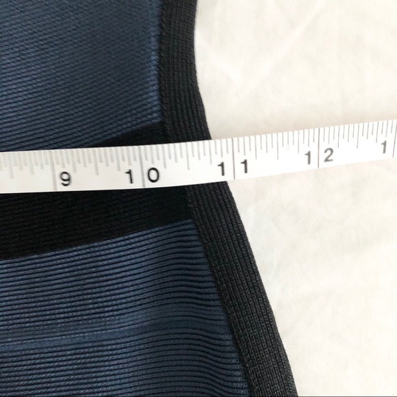 Herve Léger Deidre Colorblock Bandage Dress XS - Picture 7 of 8